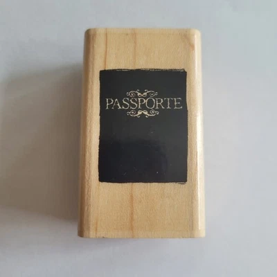 Passporte Inkadinkado Mounted Rubber Stamp 8363K Dawn Houser - Image 1 of 2