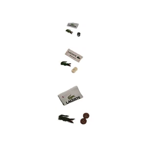 Lacoste Patch Plastic Buttons Lot 6 11mm Replacement Buttons 3 Sew On Patch - Picture 1 of 13