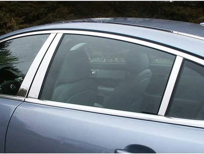 6pc. Luxury FX Chrome Pillar Post Trim For 2009-2015 Jaguar XF - Image 1 of 4