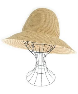JANESSA LEONE Straw Hat Beige M 2200465137046 - Picture 1 of 3
