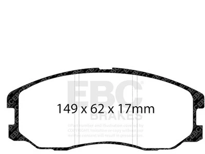 Juego de pastillas de freno delanteras EBC 72199MYNR 2008 para Chevrolet Equinox 2007-2009 2017 Foto 1 de 4
