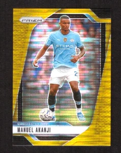2024-25 Panini Prizm Premier League Manuel Akanji Gold Pulsar Prizm /10 Man City - Picture 1 of 2