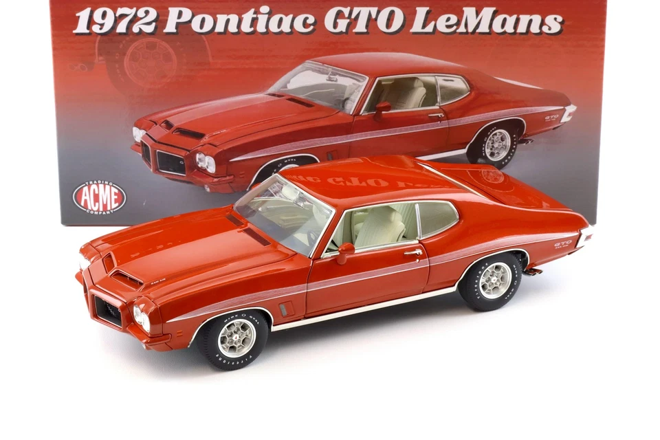 1:18 ACME 1972 Pontiac GTO LeMANS Ram Air Coupe Sundance Arancione - Immagine 1 di 4