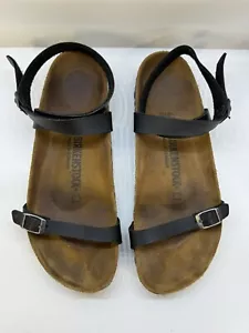 Birkenstock Daloa sandalo nero Birko-Flor cinturino alla caviglia donna taglia US 10 EUR 41 - Foto 1 di 9