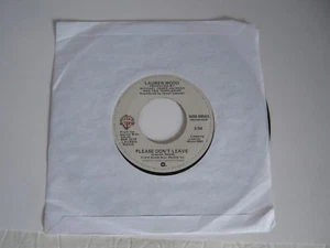 Lauren Wood Please Don't Leave Warners Single WBS49043 preowned - Picture 1 of 2