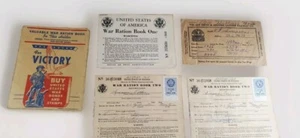 Vintage WW2 War Ration Book w/ Very Little Stamps & Eastern Railway Co. Envelope - Picture 1 of 16