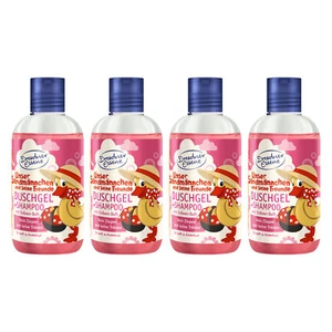 4er Pack Dresdner Essenz Schnatterinchen Duschgel Erdbeere 4 x 250 ml - Bild 1 von 2