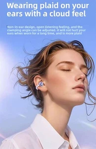 2025 Nowy douszny zestaw słuchawkowy Bluetooth bezprzewodowy zacisk douszny Otwarte przewodnictwo kostne - Zdjęcie 1 z 15