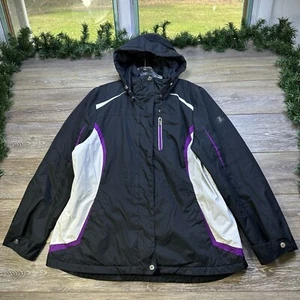ZeroXposur Jacket size XL Black Purple Ski Coat Hood Coat insulated Water / Wind - Picture 1 of 19