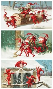 Reispapier für Decoupage Sammelalbum Handwerk Weihnachten Santa Elf 880 - Bild 1 von 1