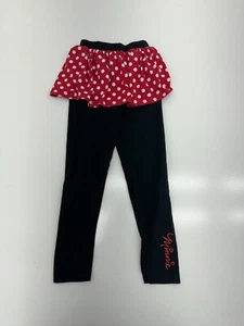 Disney Parks Girls Black Tutu Minnie Mouse Leggings Size Medium - Picture 1 of 5