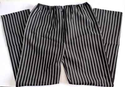 Halloween Costume Pants Only Size Large (12-14) Black/White Stripes - Image 1 of 4