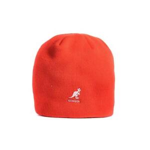 Kangol Acrylic cuff-less beanie hat  cap one size fit pull on red