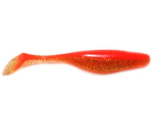 Jenzi River Shad EE. UU. Bajo Cebo de goma Brillo Naranja Pez de goma Perca Lucioperca - Imagen 1 de 1