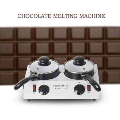 80W Commercial/Household Electric 2 pots Chocolate Melting Furnace Baking AUPLUG - image 1 of 4