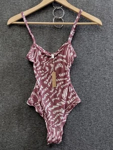 SKIMS Women's Mesh Strappy Cami Thong Bodysuit Raspberry Swirl XS BS-CAM-0665 - Picture 1 of 8