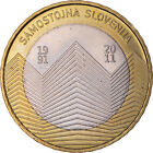 [#1160805] Slovénie, 3 Euro, Independence 20th Anniversary, 2011, TTB+, Bimétall