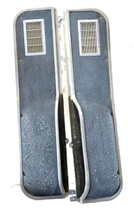 1987-1991 Ford F150 F250 F350 BRONCO DOOR MAP POCKET HOLDER CUBBY PAIR BLUE OEM - Picture 1 of 13