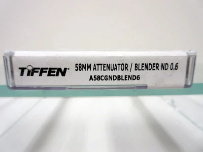 New Tiffen 58mm ATTENUATOR/BLENDER ND6 Neutral Density Filter A58CGNDBLEND6  - Image 1 of 4