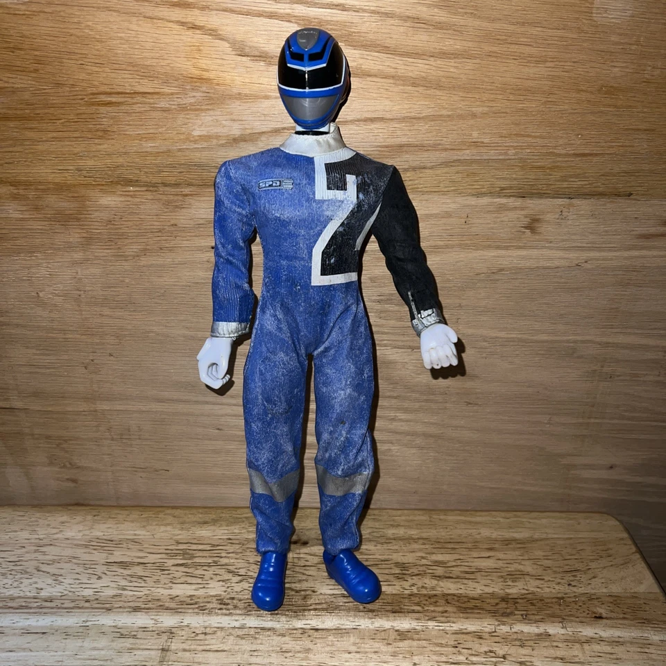 Figura de acción vintage 2002 Bandai Power Rangers SPD verde 12" ropa de vinilo Foto 1 de 3