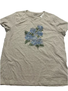 Camiseta J Crew Coleccionismo Talla L Mujer Camiseta 100% Algodón Floral $49 - Imagen 1 de 7