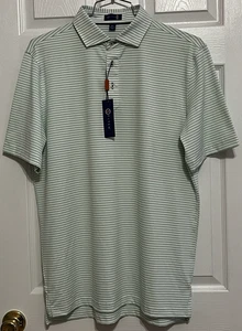 Stitch Herren Golf Polo, M/L, Calusa Mist, Congress Stripe, Neu mit Etikett - Bild 1 von 3