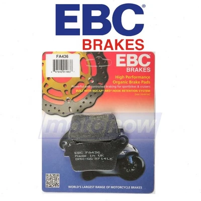 EBC Rear Organic Brake Pads for 2011-2015 Kawasaki ZX1000 Ninja ZX-10R ABS - mh Foto 1 de 4