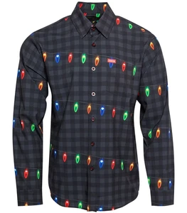 DIXXON Flannel "The Clark" Men's LARGE Christmas Vacation Griswold Party Shirt - Bild 1 von 11