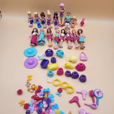 Mega Bloks Barbie Mini Fashion Figures , Accessories Lot - Image 1 of 4