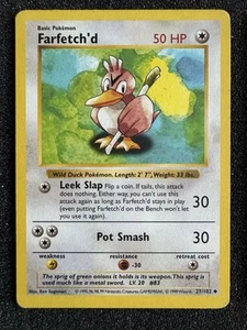 Pokemon - Farfetch'd - Base Set Shadowless 27/102 - Played - Bild 1 von 4