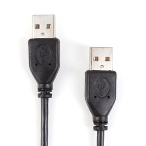 1 METRE DOUBLE ENDED USB CABLE Male To Male Type A Shielded Long Wire Lead Cord
