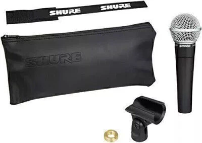 Shure SM58-LC Dynamic Vocal Cardioid Professional Microphone No Cable SM58LC Bag - Image 1 of 4