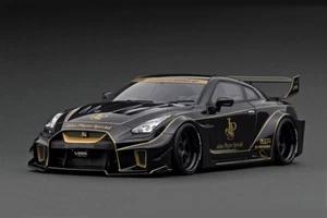 Modelo de encendido 1/18 IG2359 LB-Silhoueta FUNCIONA GT Nissan 35GT-RR GTR negro JPS - Imagen 1 de 8