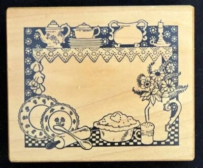 Sello de goma PSX Designs F-378 para hornear y platos para cocinar marco de cocina etiqueta Foto 1 de 2