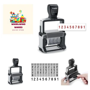 Heavy Duty Numberer, 10 Digit Self-Inking Numbering Stamp 5mm Character Height - Picture 1 of 6