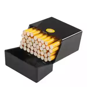 Large Capacity Plastic Flip Open Tobacco Box Cigarette Storage Case Cigar Holder - Picture 1 of 9
