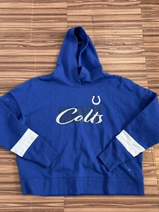 Womens Indianapolis Colts Hoodie Pullover NFL Blue size XL - Picture 1 of 6
