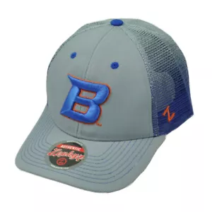 NCAA Zephyr Boise State Broncos Malla Curva Billete Snapback Sombrero Gorra Azul Gris - Imagen 1 de 1