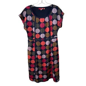 Boden Notting Hill Kleid WH228 100% SEIDE GEPUNKTET Gr. 6 lang gefüttert seitlicher Reißverschluss - Bild 1 von 7