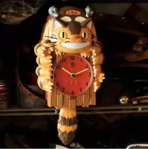 Studio Ghibli Totoro Cat Bus Pendulum Clock New Japan - Picture 1 of 3