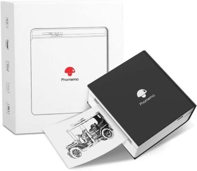 Phomemo M02 Mini Portable Thermal Sticker Printer Bluetooth + Thermal Paper New - Image 1 of 4