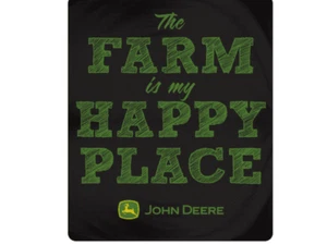 LP79791 - John Deere Home Happy Place Blanket - Picture 1 of 1