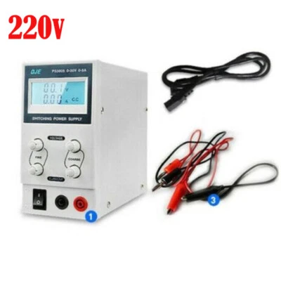 PS3005 Portable Adjustable DC Switching Power Supply LCD Display 0-30V 0-5A 220V - Image 1 of 4