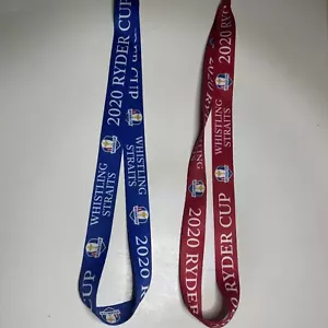 NEW 2020 Ryder Cup Golf Lanyard Red / Blue - Whistling Straits - Free Shipping! - Picture 1 of 8