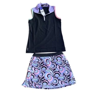 Ralph Lauren RLX Golf NEW $237 Set Airtech Polo Top & Pocketed Pleated Skirt XS - Picture 1 of 13