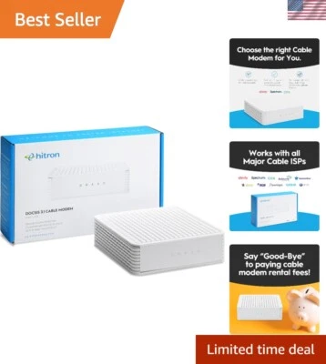 DOCSIS 3.1 Modem | 1 Gbps Max Internet Speeds | Certified with Comcast Xfinit... - Image 1 of 4