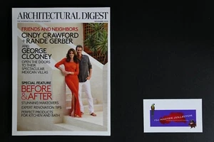 💎ARCHITECTURAL DIGEST AD NOV 2013 CINDY CRAWFORD RANDE GERBER GEORGE CLOONEY💎 - Imagen 1 de 1