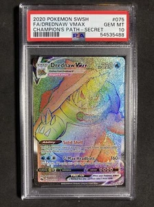 🔥 Pokemon PSA 10 Champion’s Path Full Art Secret Rare Dreadnaw Vmax #075 - Picture 1 of 2