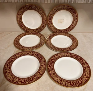 6 Vtg Royal Doulton Tennyson Salad Plates - Factory Second-RL - Picture 1 of 6