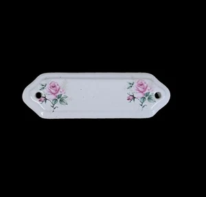 White Porcelain Circle Door Plaque Claremont Design 155mm - Picture 1 of 3